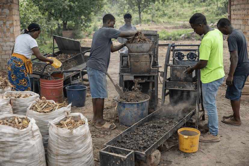 Agricultural waste processing